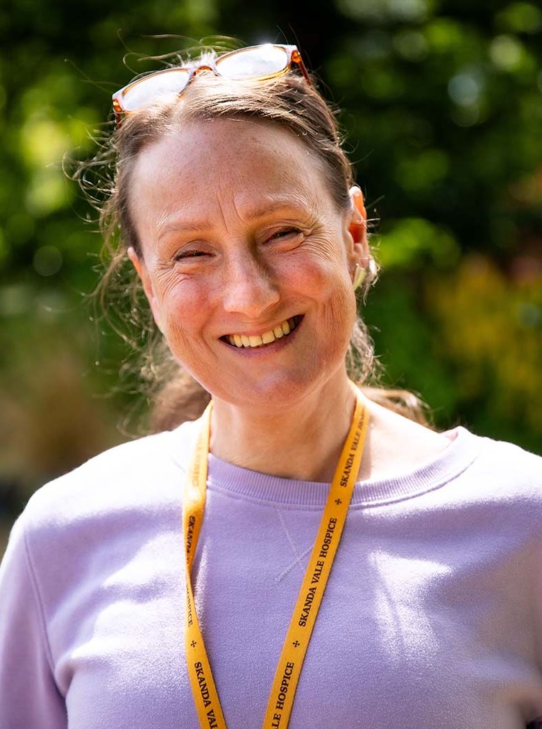 Photograph of Nicky Gilbert, Recruitment Lead at Skanda Vale Hospice