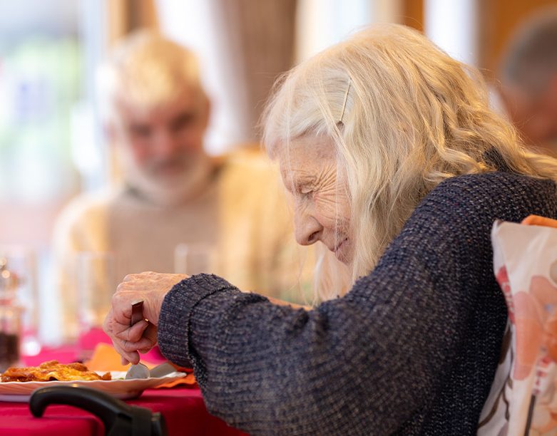 Patient eating